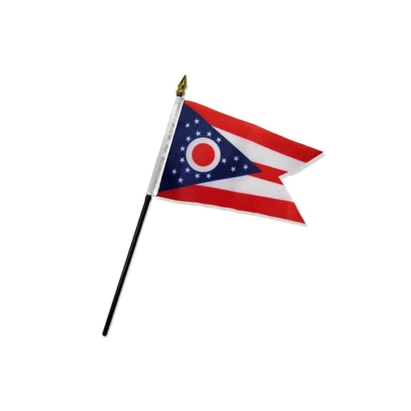 Ohio 4x6in Stick Flag