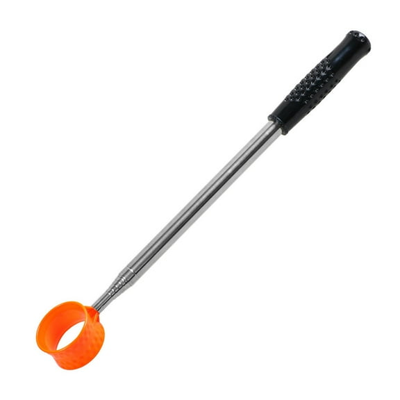 AQQW Telescopic Golf Ball Retriever for Water Stainless Steel Two-Sided Golf Ball Grabber Portable Golf Ball Pickup Tool for Men Women Golfers,Orange