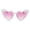 Light Purple, variant on Heart Shape Sunglasses Love Heart Pearl Sunglasses for Women White Glasses Party Bride Sunglasses