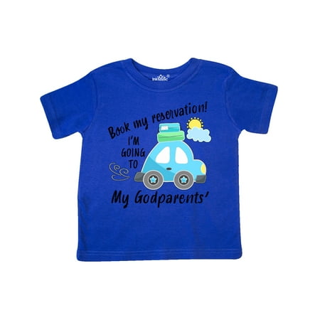 

Inktastic Book My Reservation! I m Going to My Godparents Gift Toddler Boy or Toddler Girl T-Shirt