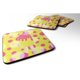 thumbnail image 1 of ""Caroline'S Treasures Ice Pop Popcicle Juego de posavasos de espuma rosa y amarillo de 4 3,5 multicolor"", 1 of 1
