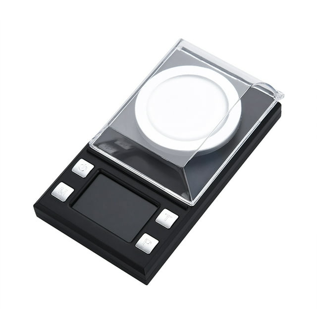 Báscula de Joyería de 0,001 G de Alto, Portátil, Mini LCD, Electónica Digital, Báscula de Bolsillo, Joyería, Pesaje de Oro Con Pantalla Lcd para Conteo de Medicamentos