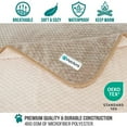 thumbnail image 3 of PetAmi Waterproof Dog Blanket, Leakproof XL Pet Blanket for Large Dogs, Furniture Sofa Couch Cover Protector, Fleece Cat Throw Bed Crate Kennel, Reversible Washable Soft Plush, Twin 60x80 Taupe Beige, 3 of 7