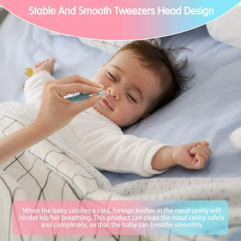 Baby Nasal Tweezers Nasal Cleaning Tweezers Round Baby Nasal