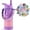1033-500 Purple/Pink, variant on Mininoo Insulated 16oz Stainless Steel Kids Water Bottle with Straw Lid for School