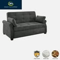 thumbnail image 3 of Serta Haiden Convertible Sofa, Lounger and Queen Bed, Gray Fabric, 3 of 22