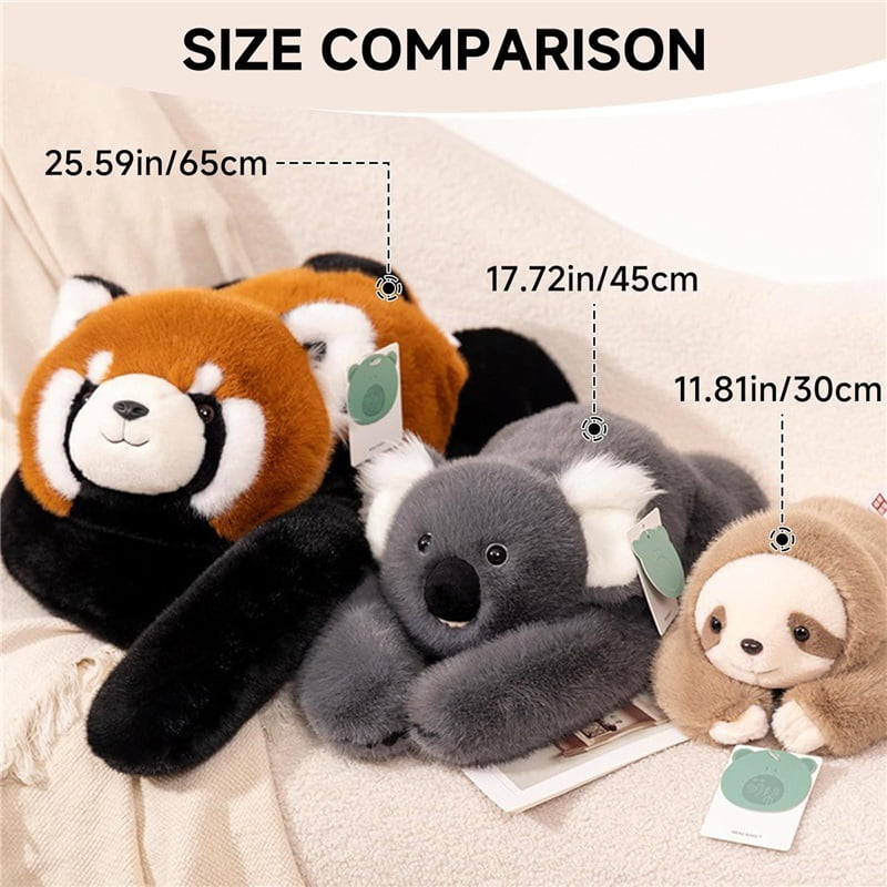 65cm Weighted Plush Animals for Kids & Adults - Panda Teddy Bear Dinosaur Stuffed Toys, Hugging Pillow for Anxiety Relief & Sleep Support