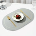 thumbnail image 3 of vnanda Durable Placemat Insulation Pad Easy Clean Faux Leather Placemat Heat Resistant Table Protection Mat for Home Kitchen, 3 of 8