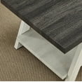 thumbnail image 3 of Dtwnek Modern Side Table with Open Shelf, Wood End Table for Living Room, Office, Dark Gray + Beige, 3 of 5