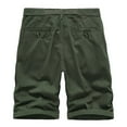 thumbnail image 5 of BADHUB Cargo Shorts for Men Casual Button Zipper Ripstop Work Shorts Solid Color Half Trunks Hiking Shorts Clearance Army Green M, 5 of 8