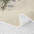 thumbnail image 5 of Erosebridal Watercolor Flower Twin Quilt Set, Chic Floral Twin Coverlet Set, Gray Reversible, Pastel Blush, 2pcs (1 Bedspread and 1 Pillowcase), 5 of 7