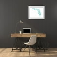 thumbnail image 3 of Grey, Jace 24x19 White Modern Wood Framed Museum Art Print Titled - Florida Turquoise, 3 of 4