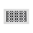 thumbnail image 1 of Floor Vent Cover / Register 6” x 10” with Damper – Prima Decorative Cast Aluminum, Powder Coated, Repaintable Tudor Mushroom Design – For Floors, Walls & Ceilings – VR 100, 1 of 9