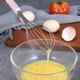 thumbnail image 4 of Batidor de huevos de acero inoxidable con mango, herramienta para hornear pasta, batidor de crema, mezclador de masa manual, 4 of 5