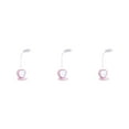 thumbnail image 4 of Lámpara de escritorio LED recargable Matsuzay con portalápices flexible y ajustable color rosa, 4 of 6
