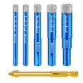 thumbnail image 1 of 5PCS Dry Diamond Core Drill Bits Set for Porcelain Tile, Ceramic Drill Bits for Glass Hard Materials, Ceramic, 1 of 7
