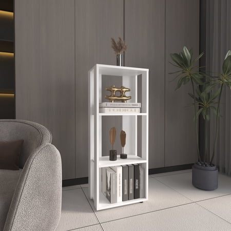 White, particle board, 9.9 - inch deep - Durable storage for items - Living room and office use - Ensure long - lasting storage