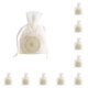 thumbnail image 1 of Matsuzay Bolsa de lazo de caramelo de boda blanca, joyería de encaje de plumas, bolsa de almacenamiento de flores secas, bolsa de regalo de Blanco 10piezas, 1 of 6