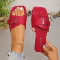 thumbnail image 3 of Viluyesy Slippers for Women Comfortable Non-Slip Open Toe Womens Graceful Footwear Red Size 40, 3 of 10