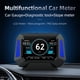thumbnail image 3 of Universal Car OBD cableado HUD LCD Velocímetro Odómetro Tiempo de voltaje Temperatura Presión de aire Presión de aire Pantalla Automotriz Accesorio Eigraketly VI009604-00B, 3 of 7