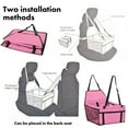 thumbnail image 4 of Dog Car Seats, Portable and Breathable Bag Waterproof Puppy Car Seat Suitable for Small and Medium Pets, Gray, 4 of 8