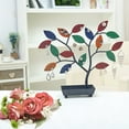 thumbnail image 3 of MyGift Multicolored Jewelry Tree Necklace Hanger with Ring Dish Tray, 3 of 5