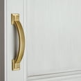 thumbnail image 5 of GlideRite 3 in. Center Arched Square Pull Cabinet Hardware Handle, Satin Gold, 5 of 5
