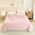 thumbnail image 4 of Mouliraty 180×220cm/70.86×86.61in Lightweight Summer Quilt - Soft & Breathable Cooling Blanket, Hypoallergenic, Solid Color, Machine Washable, 4 of 9