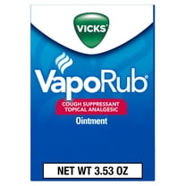 Vicks Vapo Rub Topical Chest Rub and Analgesic Ointment, Cough Medicine for Cough Relief, 3.53 Oz