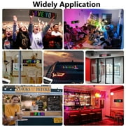 PECHAM 14.7 inch Flexible Programmable LED Sign, Car Decor Scrolling Light Sign with App Control Custom Text Pattern Pre-Made Animation