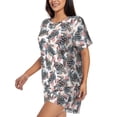 thumbnail image 2 of "Wukai Turtle Women's Pajama Set - Short-Sleeve Top and Shorts with Elastic Waistband and Pockets for Loungewear, Yoga, and Casual Wear-Small, 2 of 8