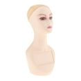 thumbnail image 3 of HILABEE Female Mannequin Head with Mesh Cap Accessories Practical Jewelry Stand 19" Tall D, 3 of 9