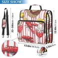 thumbnail image 2 of FORMRS Zipper Binder with Shoulder Strap 2-inch Ring 500 Sheet Capacity File Bag, Red Lobster, 2 of 5