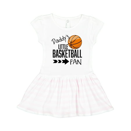 

Inktastic Daddy s Little Basketball Fan Gift Toddler Girl Dress