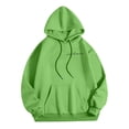 thumbnail image 4 of MHFRRA Sudadera con Capucha y Estampado de Letras para Uso Informal y Comodidad Diaria Verde, 4 of 5