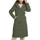 thumbnail image 2 of Chaquetas y abrigos casuales con capucha de manga larga Chaqueta acolchada larga para mujer Chaqueta de cintura cálida con capucha de manga larga Chaqueta acolchada informal holgada Abrigo para mujer, 2 of 8
