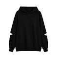 thumbnail image 6 of Tbopshirt Hoodies for Women Loose Casual Hoodie Long Sleeve Panel Splicing Pullover Sweatshirt for Daily Leisure & Street Style, 6 of 6