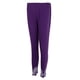 thumbnail image 5 of Prettyia Mujer Verano Suave Flaco Elástico Color Sólido Pantalones Leggings Púrpura Púrpura 2XL Yuyangstore polainas de yoga, 5 of 8