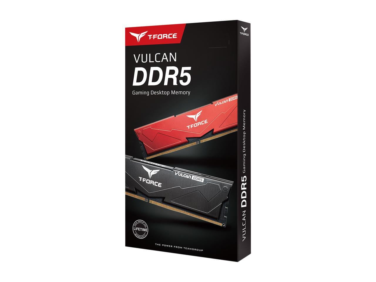 Team T-Force Vulcan 32GB DDR5 6000 PC RAM, Desktop Memory Model
