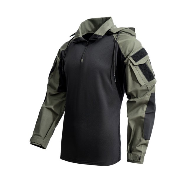 pstuiky Camisas de manga larga abrigadas para hombre, Camiseta deportiva de manga corta con cuello alto para hombre, color liso, para entrenamiento al aire libre camisetas de hombre xxl