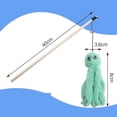 thumbnail image 3 of Wooden Pole Octopus Cat Teaser Wand, Plush Simulation Interactive Toy for Indoor Cats, Rhythmic Motion Play Wand, Training Tool for Kitten Hunting Instincts, 3 of 3