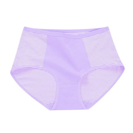 Limited Stock Available: Women Panty  Bragas de Ropa Interior para Dama  Women s Mid-Waist Seamless Lace Cotton Underwear SOPATENOR Purple Free Size