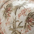 thumbnail image 3 of Tommy Bahama - Queen Quilt Set, Reversible Cotton Bedding with Matching Shams, Lightweight Home Decor for All Seasons (Bonny Cove Ivory, Queen) Queen Green/Orange/Beige, 3 of 4