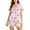 Z128-Pink, variant on CHENge Halloween Pajamas Women Silk Satin Relaxed Fit Stretch Pumpkin Ghost Pattern Halloween Pumpkin Set Loungewear Button Down Short Sleeve Sleepwear Set
