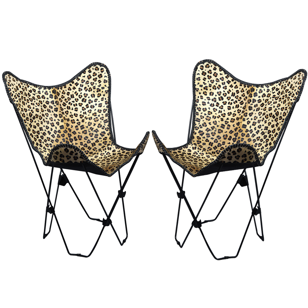 leopard butterfly chair