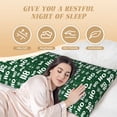 thumbnail image 4 of Body Pillow Cover, Ho Ho Ho A Body Pillow Cases with Zipper Soft Breathable Smooth Skin Friendly Long Pillow Case 20x60 inches, 1Pcs, 4 of 7