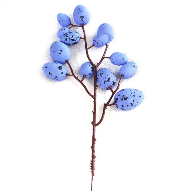 Huevo de Pascua, rama de árbol Artificial, espuma colorida, huevos de pájaro, decoración artesanal, suministros para fiesta de primavera para el hogar