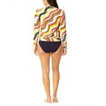 thumbnail image 2 of Anne Cole Womens Stripe Long Sleeve Rashguard, 2 of 2