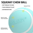 thumbnail image 3 of Playology Dog Toys | Squeaky Chew Ball, Peanut Butter Scented Toy - Medium, 3 of 7