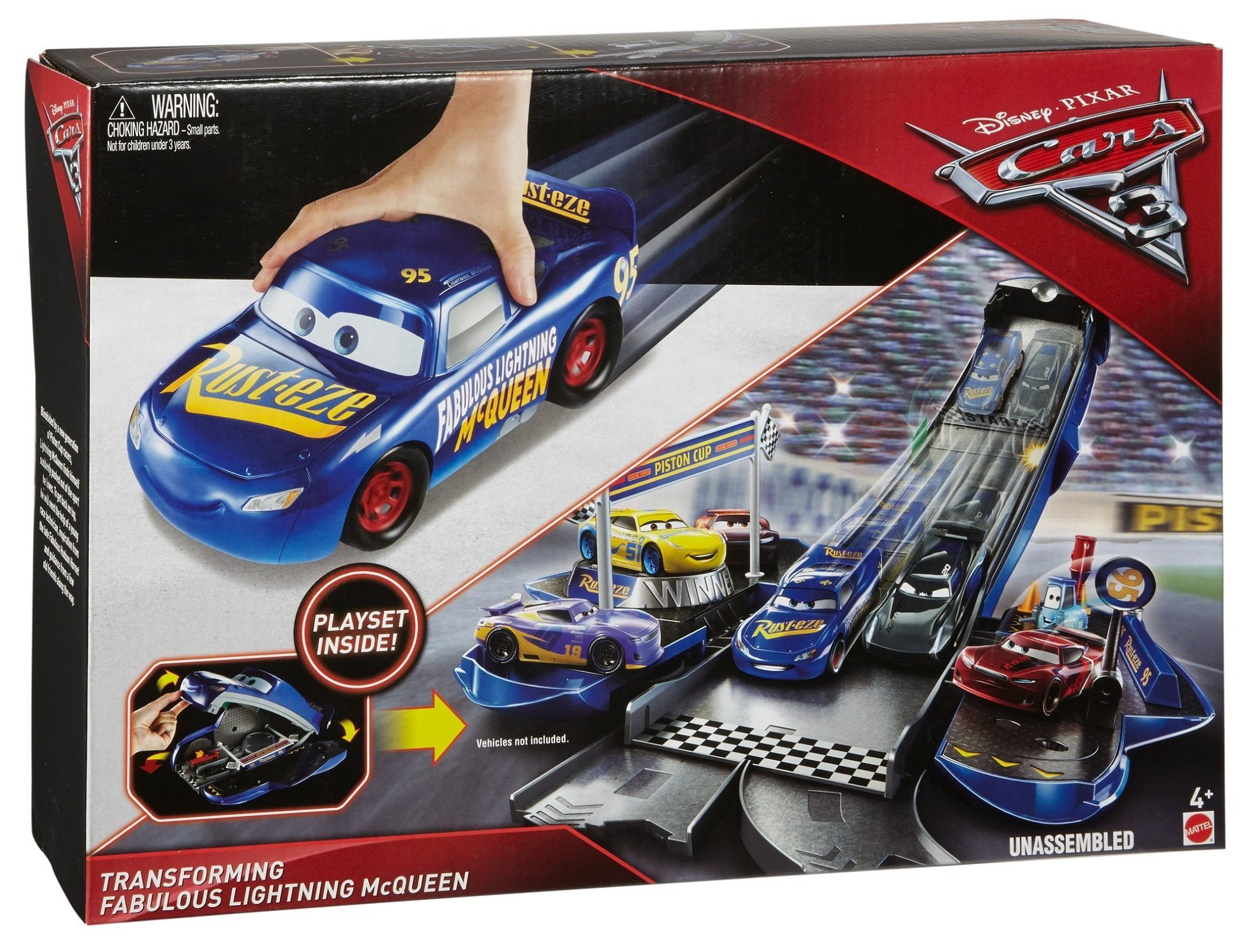 Disney Cars 3 Toys Race & Reck Fabulous Lightning McQueen Cruz